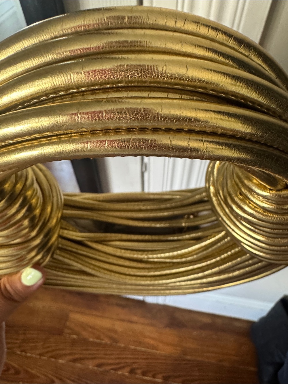 Verano Hill Gold Sculptural Bag - Picture 2 of 3